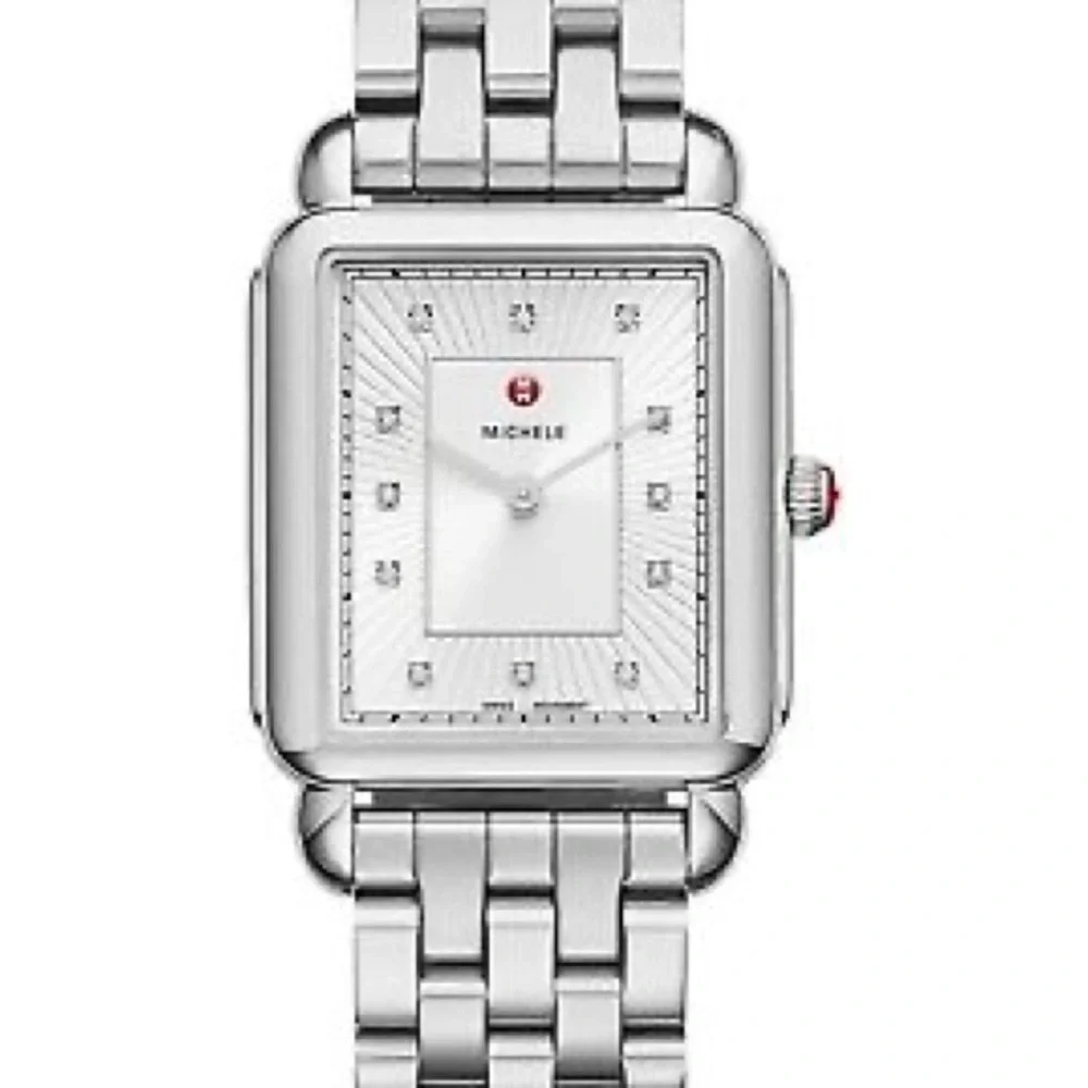 Michele Deco ll Diamond Dial Luxury Watch with 2 Bands - Picture 4 of 8